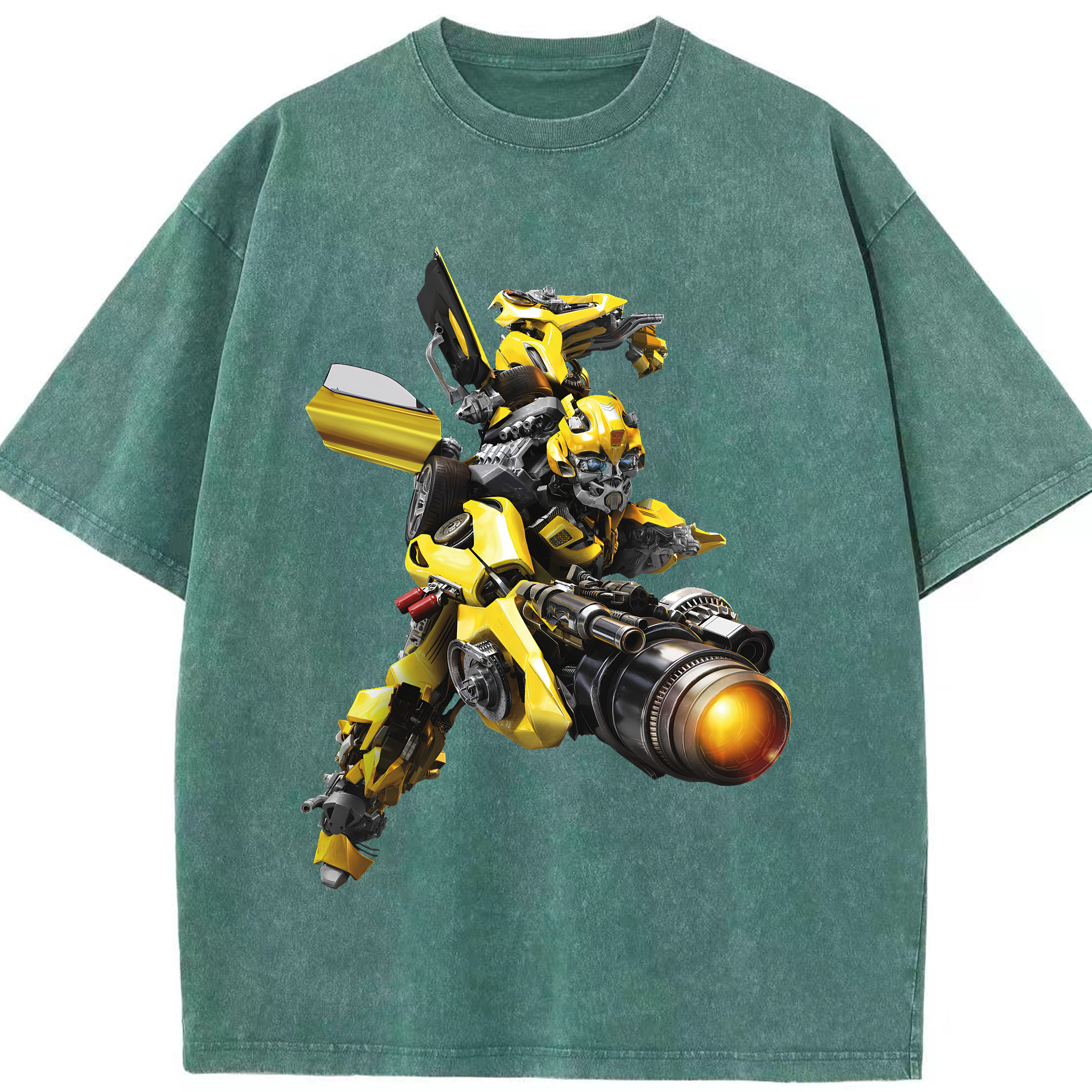 （画像用） Transformers トランスフォーマー 綿100% ヴィンテージ風 半袖Tシャツ（フロントプリント）
